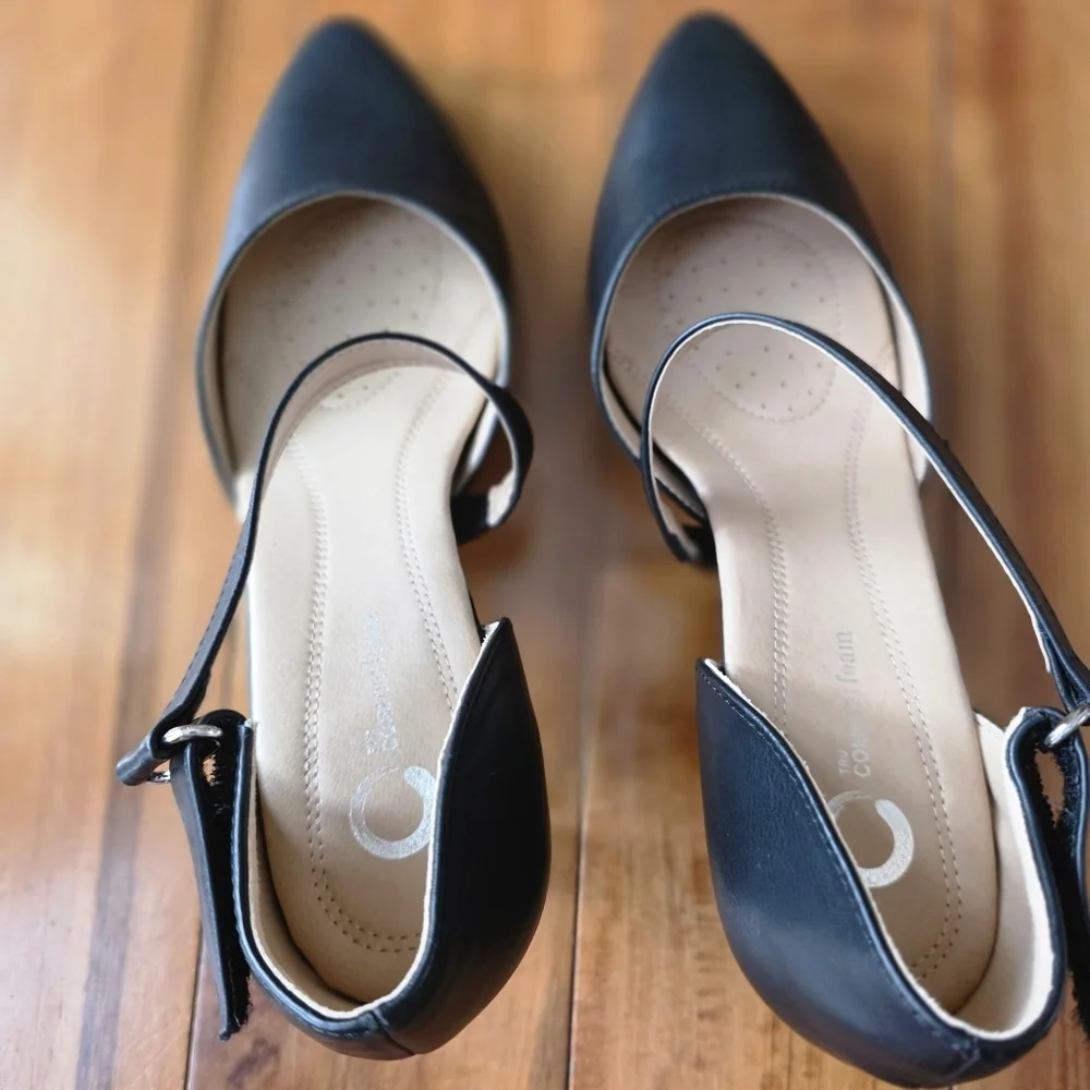Journee Tillis Black High Heel Pump Tru‎ Comfort Foam Size 9.5